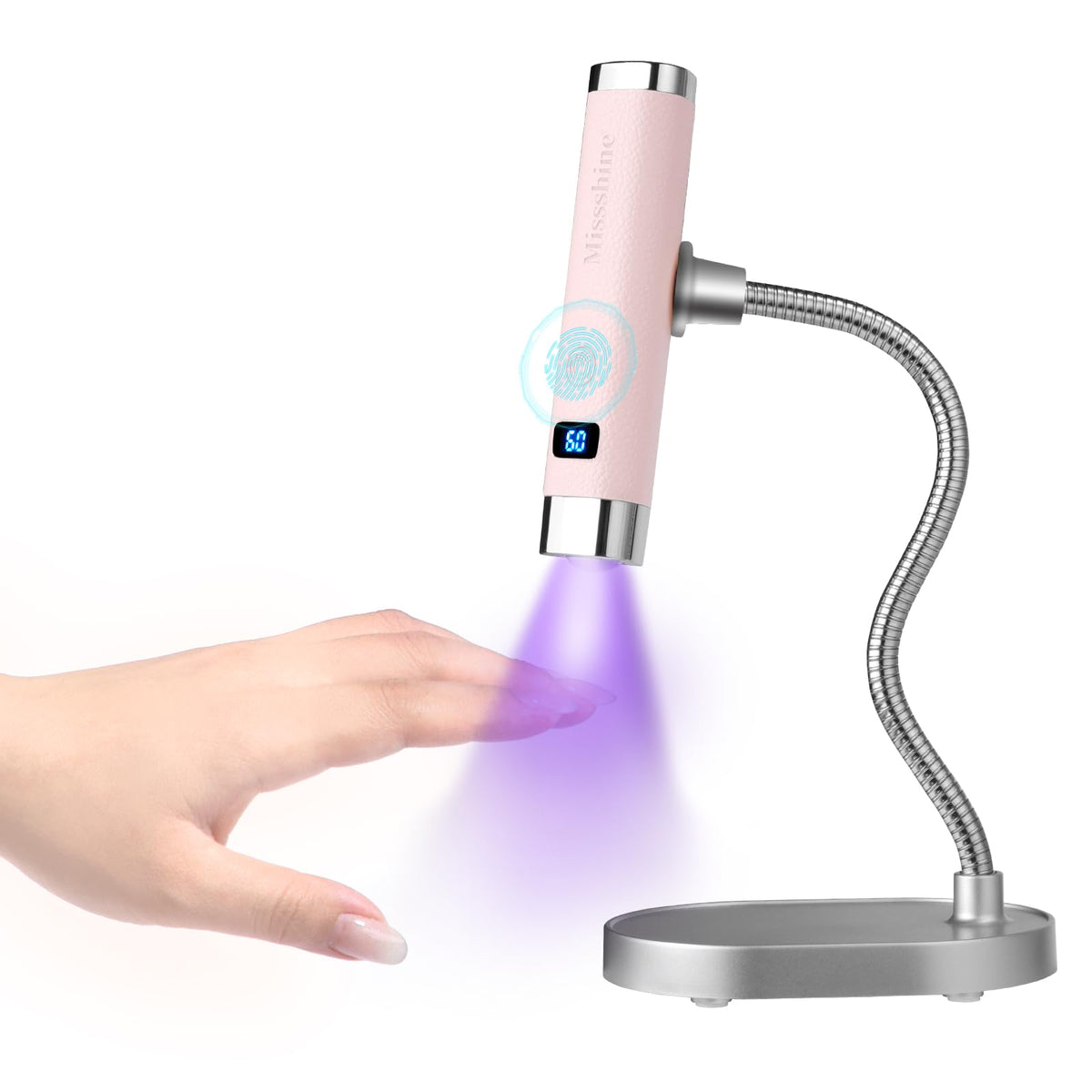 Missshine UV nail lamp handheld for precise at-home gel curing