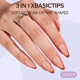 Misssix XBASICTIPS frosted matte texture tips for stronger adhesion
