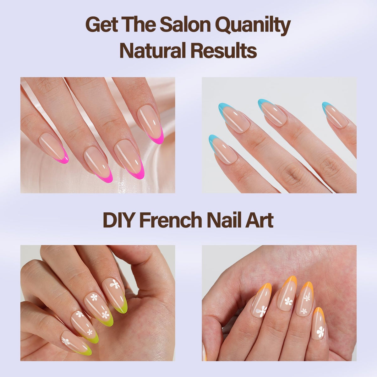 Misssix XBASICTIPS natural nail fit blending with your nail shape