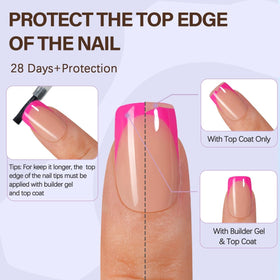 Misssix XBASICTIPS frost matte texture, stronger adhesion and less lift