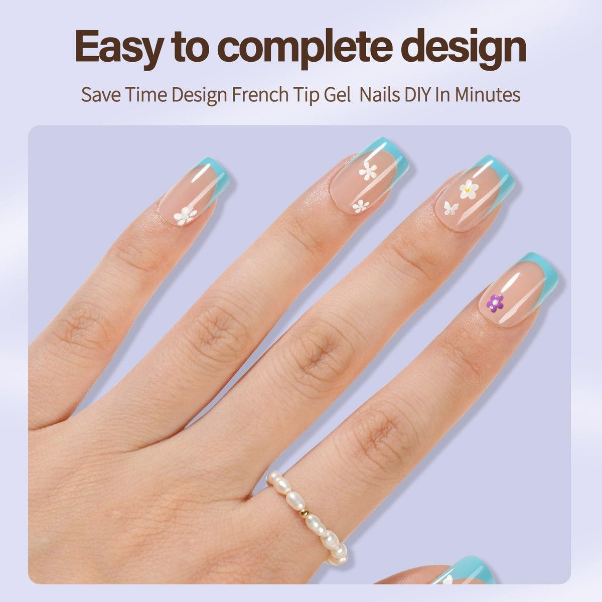 Misssix XBASICTIPS Short square tips, matte texture improves adhesion