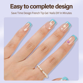 Misssix XBASICTIPS Short square tips, matte texture improves adhesion