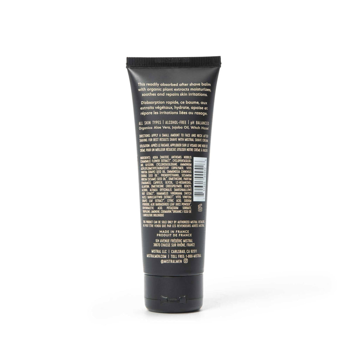 Close-up of Mistral balm texture highlighting lightweight, non-greasy feel.