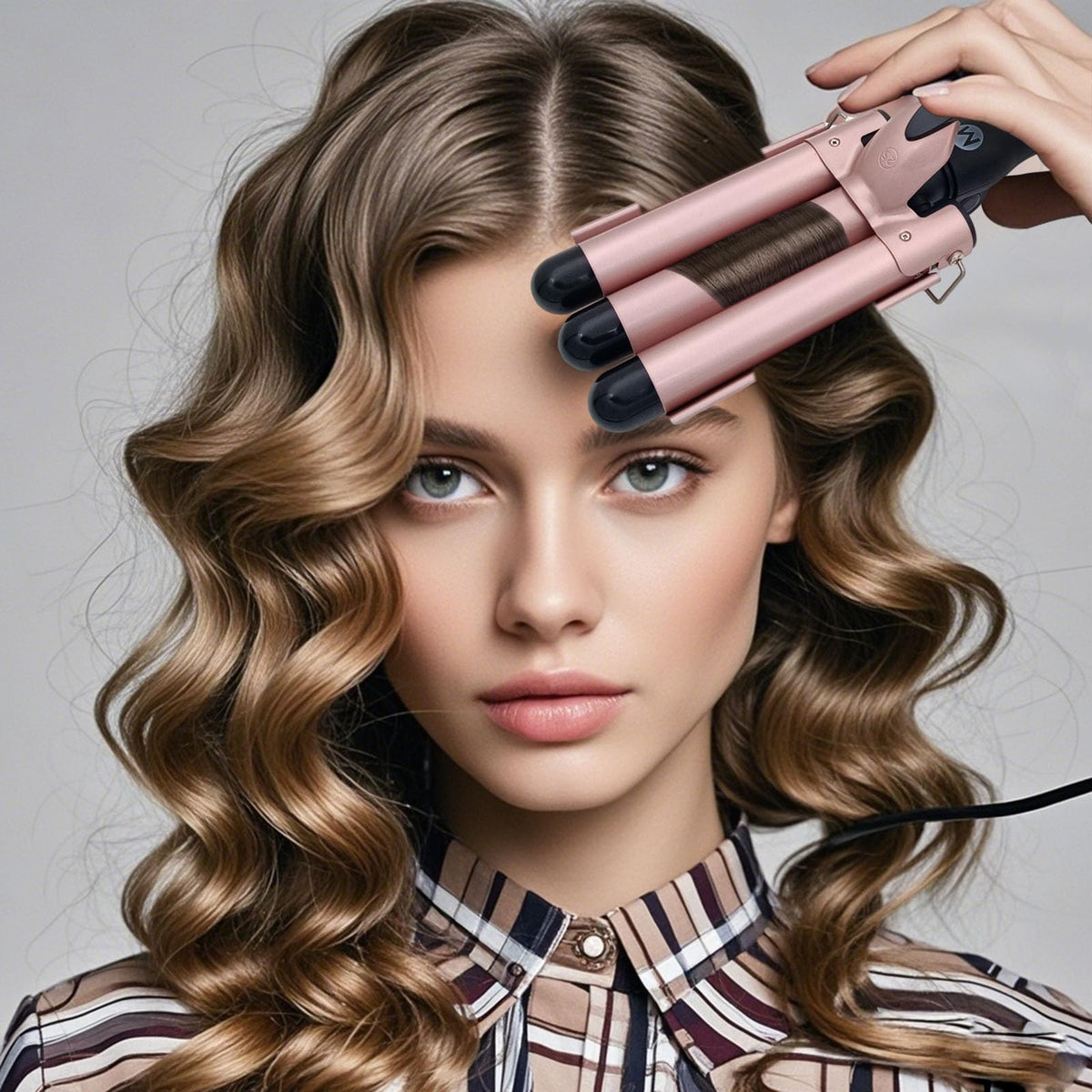 Mistcado gold finish adds style during styling sessions