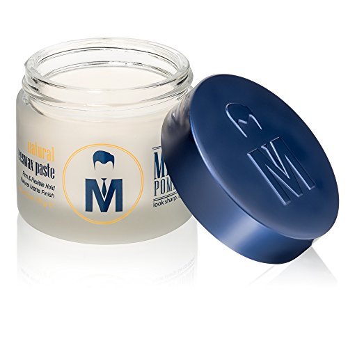 Mister Pompadour Beeswax Paste applied to damp hair for flexible styling
