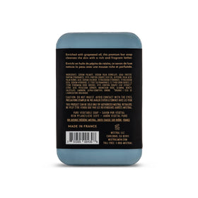 Mistral Cedarwood Marine ingredients panel shows argan oil and glycerin for moisturizing cleanse