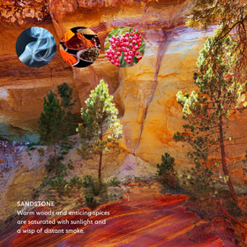 Mistral Sandstone bar soap ingredients bottle highlights natural plant oils
