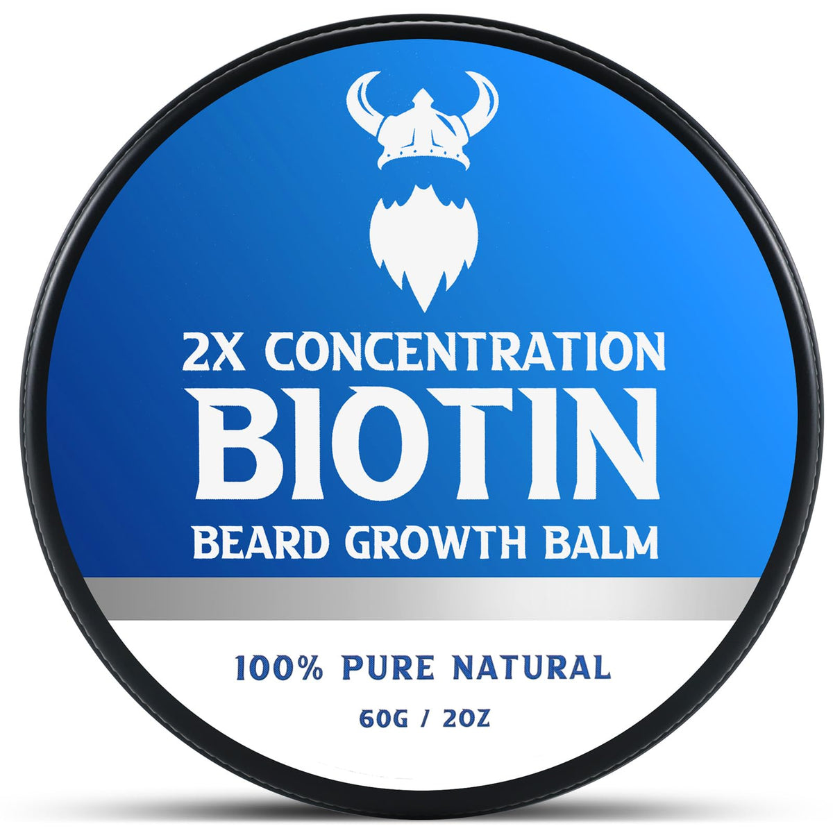 Mistysprite beard balm jar close-up showing rich texture for conditioning and manageability.