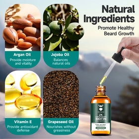 MistySprite beard oil with vitamin E for vitality and softness