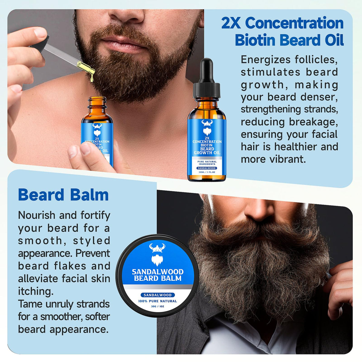 Gift-ready MistySprite beard care set for the bearded man.