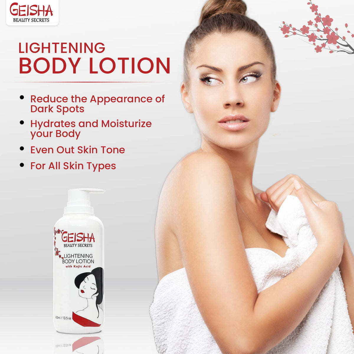 MITCHELL BRANDS OMIC Geisha Kojic Cream applying on skin to target even tone.
