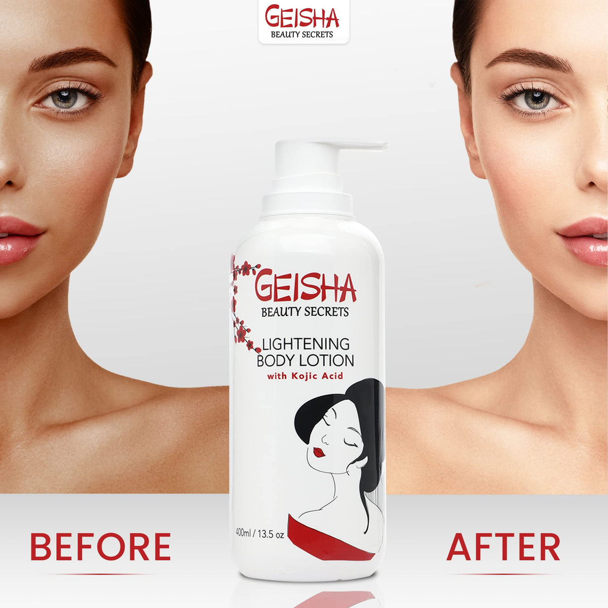 MITCHELL BRANDS OMIC Geisha Kojic Cream jar close-up reveals rich texture for moisturizing.