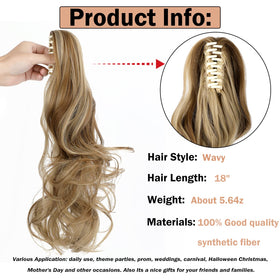 Ash blonde mix with ginger brown wave matches many looks.