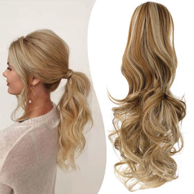 Mitrygreen claw-clip ponytail extension blends securely with your bun.