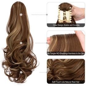 Mitrygreen wavy hair extensions with soft, realistic waves