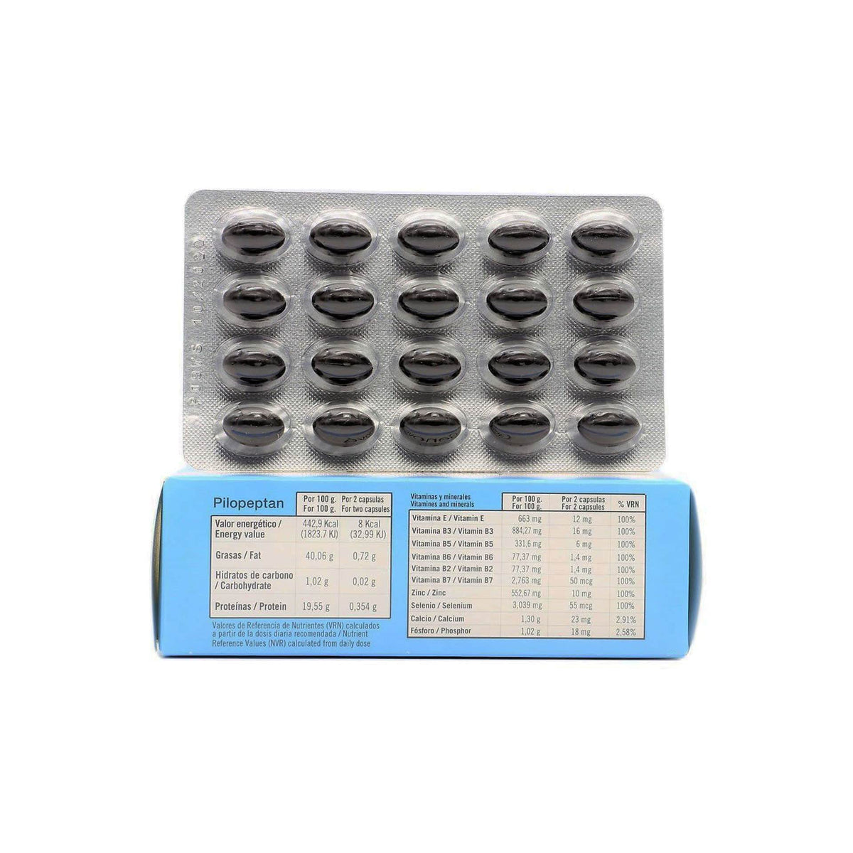miubaao Genové Pilopeptan bottle dispensing a daily capsule routine