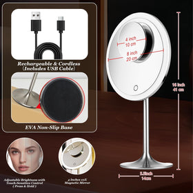 Miusco 10X magnification lens close-up for brows and liner