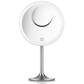 Miusco makeup mirror front view with lights for precise application
