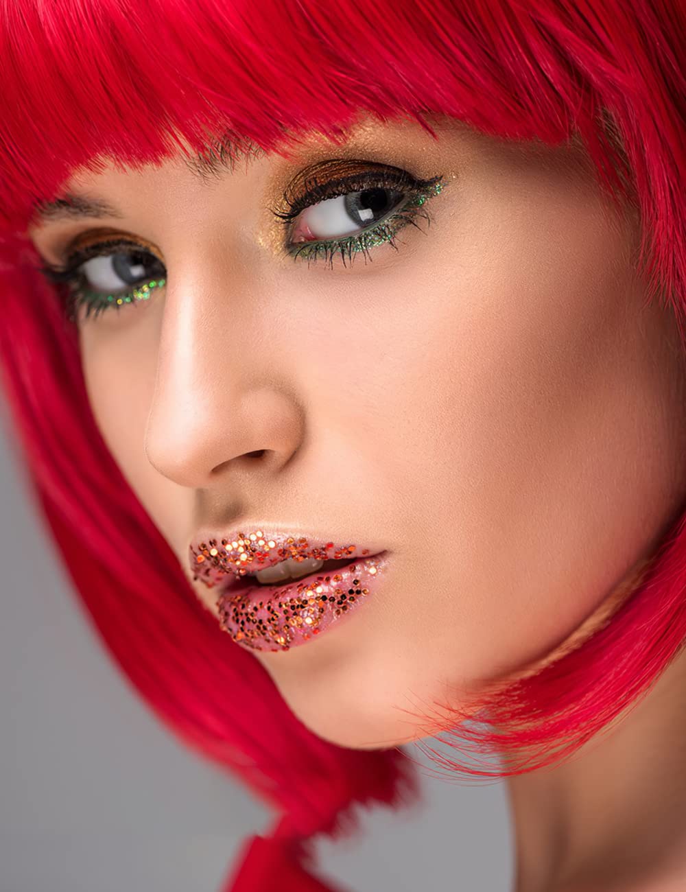 MIUSKATL red cosplay wig ready for photo shoots and events