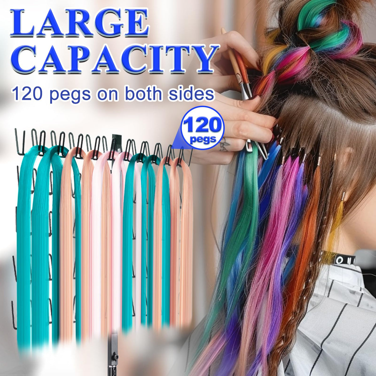 MIVERYEA metal construction with black finish highlights durability for home or salon environments.