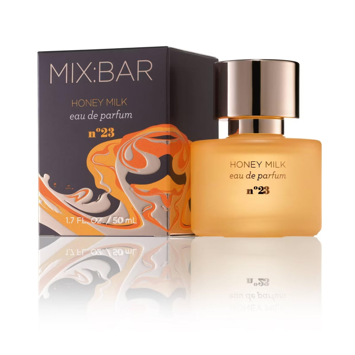 MIX:BAR Honey Milk EDP bottle pour, warm honey aroma for daily wear.