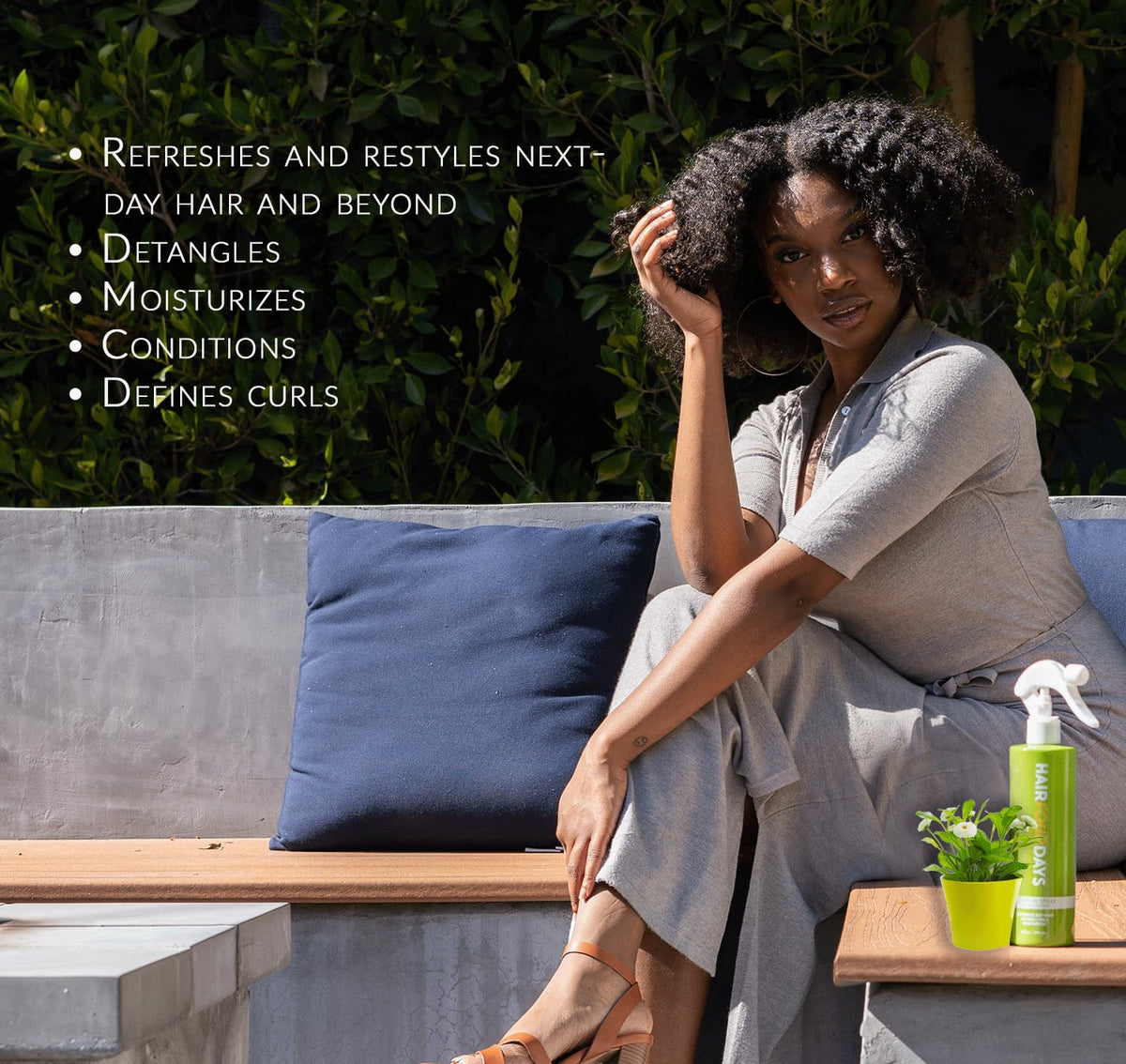 Mixed Chicks fast moisturizing spray on hair for quick refresh