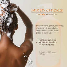 Mixed Chicks Gentle Clarifying Shampoo rich lather forming cleansing bubbles