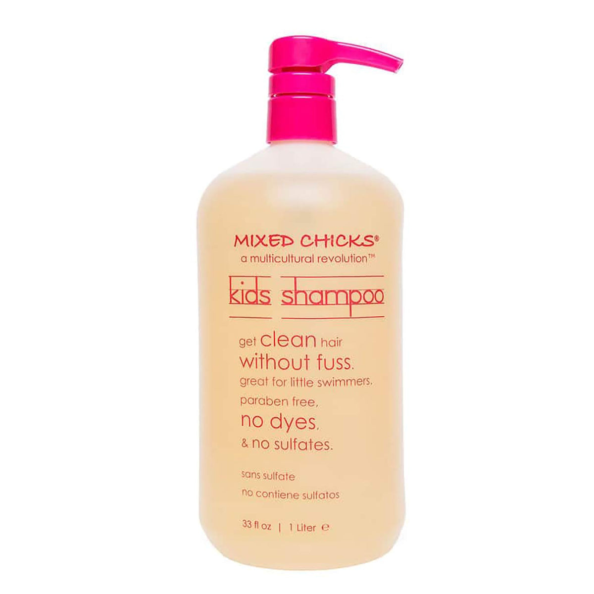Mixed Chicks Gentle Kids Shampoo bottle with tear-free, sulfate-free formula for kids.