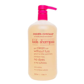 Mixed Chicks Gentle Kids Shampoo bottle with tear-free, sulfate-free formula for kids.