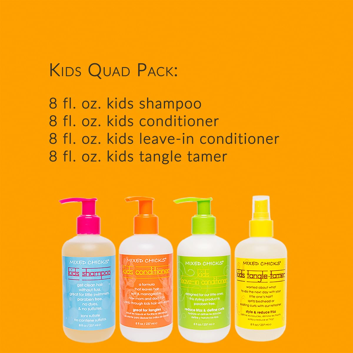 Mixed Chicks Kids Leave-In Conditioner define curls with light hold