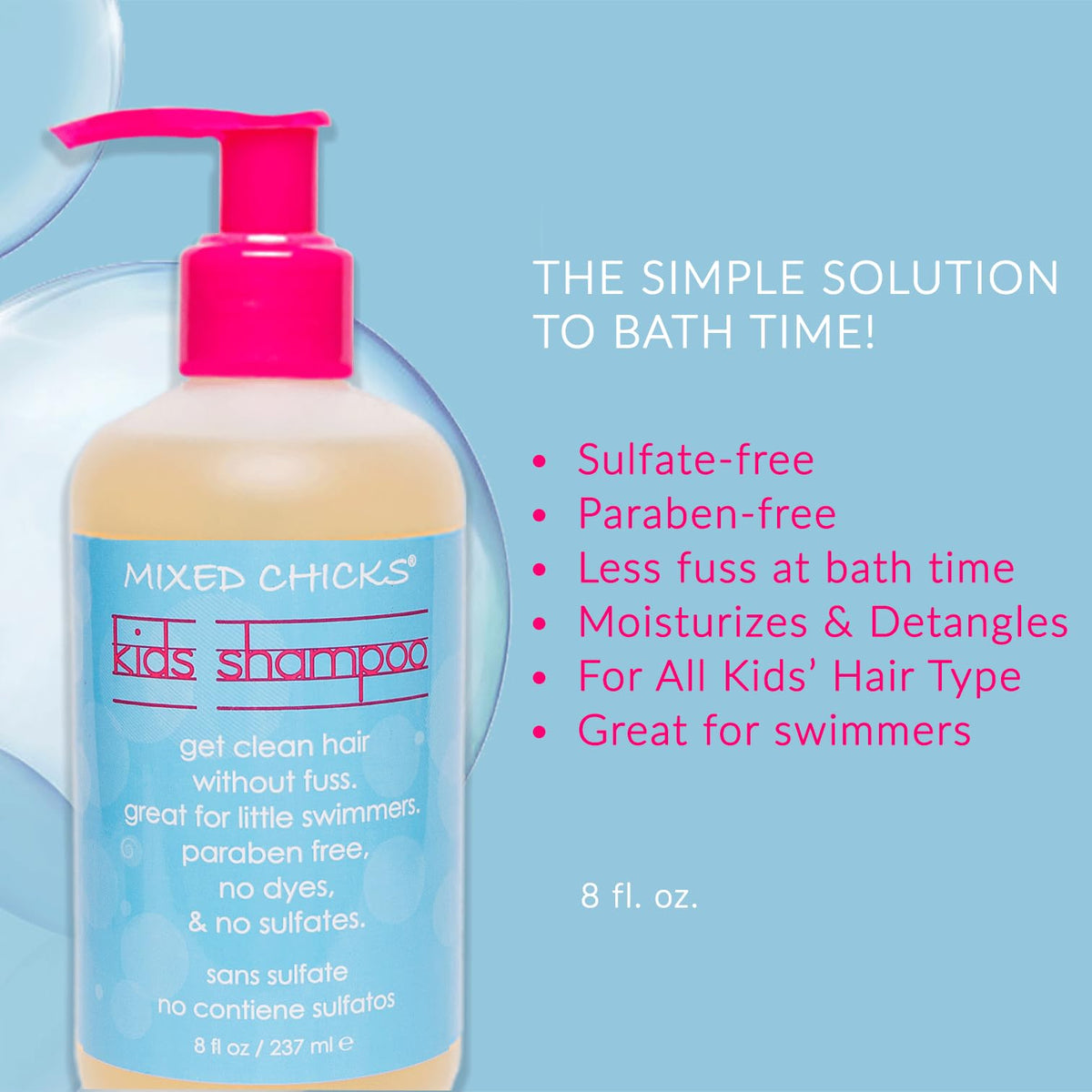 Mixed Chicks Kids Tangle Tamer detangling bedhead for smooth care