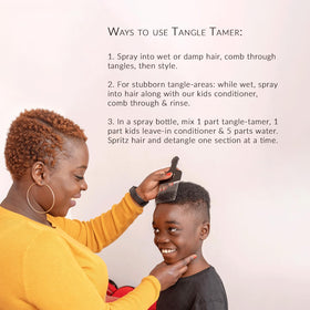 Mixed Chicks Kids Tangle Tamer leave-in formula keeps curls light.