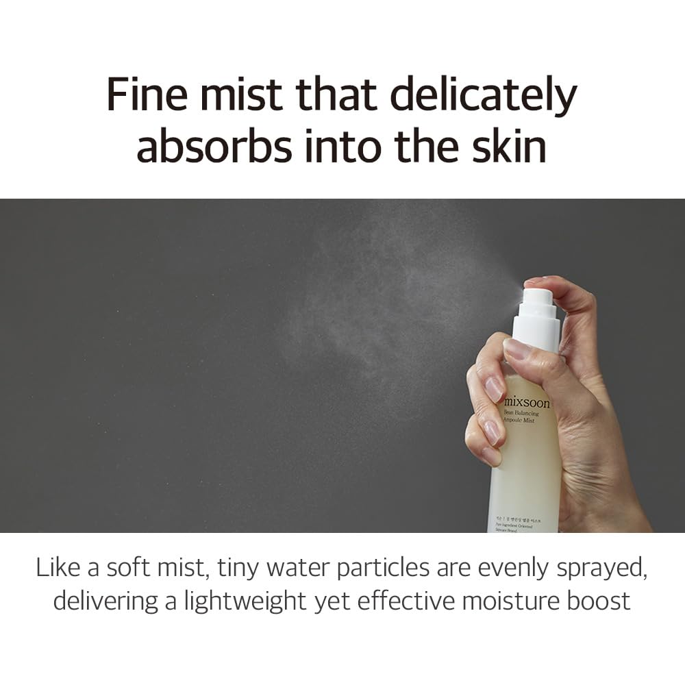 Soybean extract in Mixsoon Bean Balancing Ampoule Mist highlights plant-based nourishment