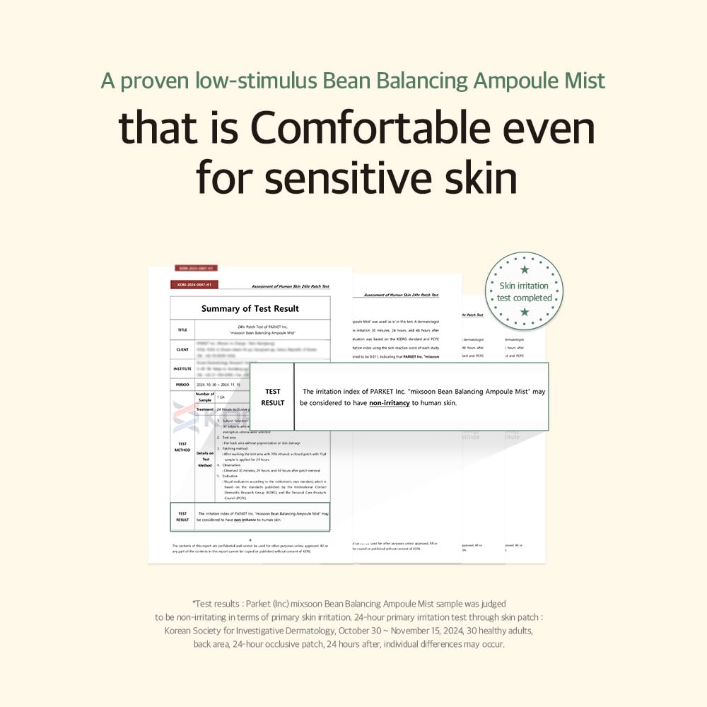 Moisture balance focus of Mixsoon Bean Balancing Ampoule Mist nourishes skin