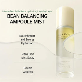 Mixsoon Bean Balancing Ampoule Mist spray action delivering quick refreshment on the go
