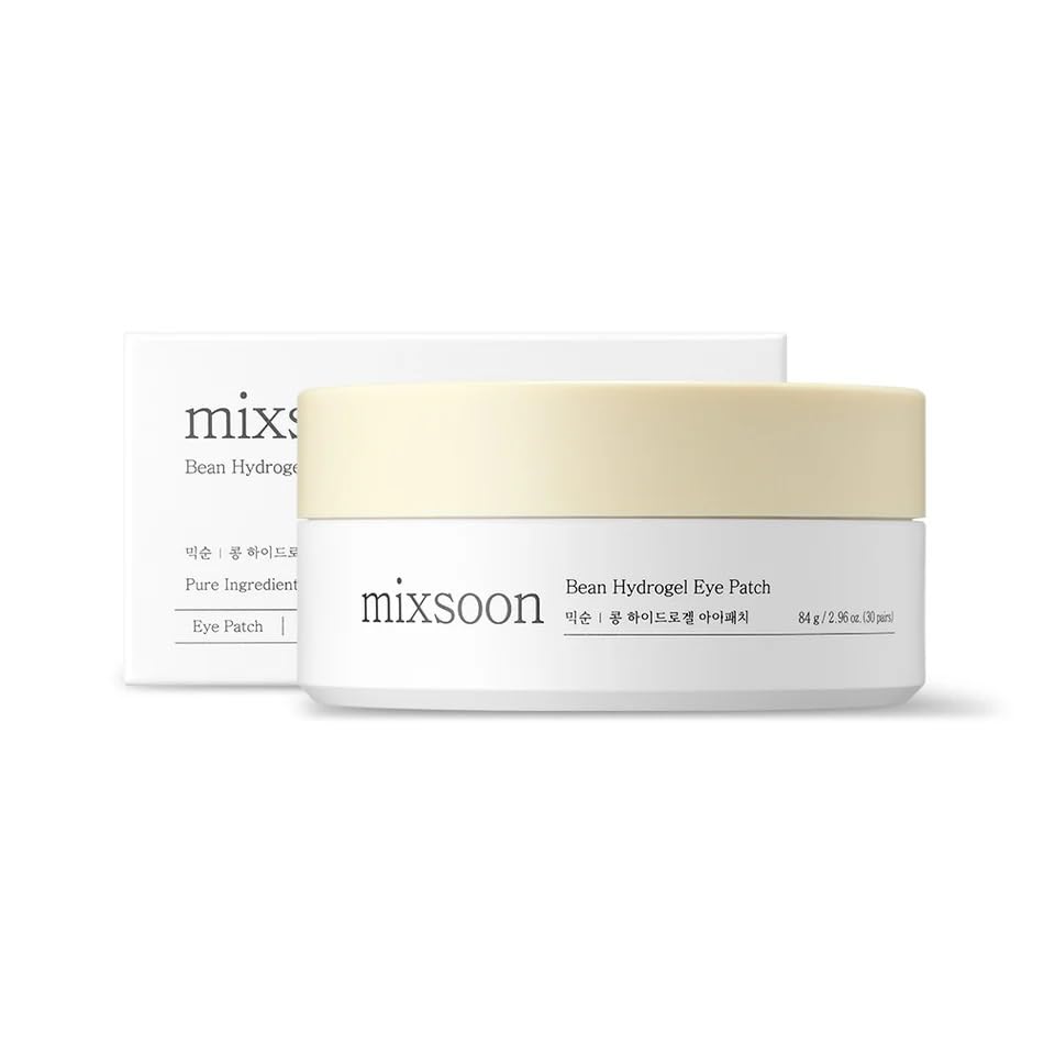 Mixsoon Bean Hydrogel Eye Patch closeup showing smooth adhesive surface for comfort