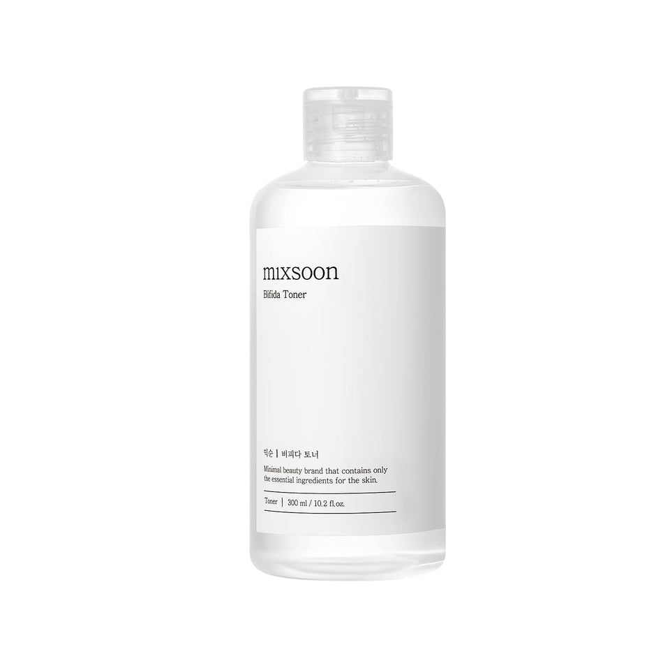 Mixsoon Bifida Toner bottle front highlights hydrating formula for a stronger skin barrier