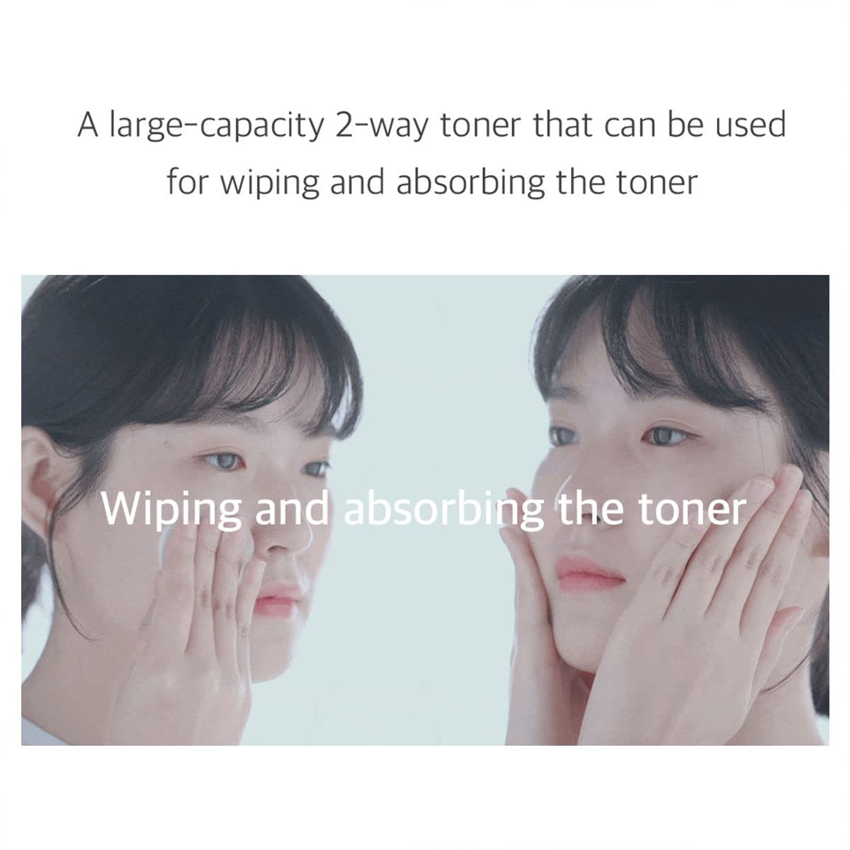 Close-up of Mixsoon Bifida Toner texture demonstrates lightweight, fast-absorbing hydration
