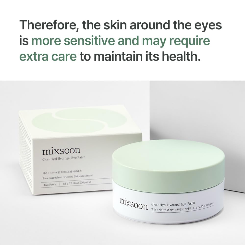 Mixsoon Cica-Hyal Eye Patch dermatologically tested with gentle care.