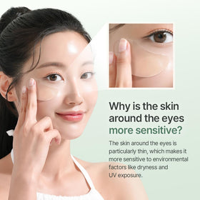 Mixsoon Cica-Hyal Eye Patch peptide enriched formula for skin conditioning.