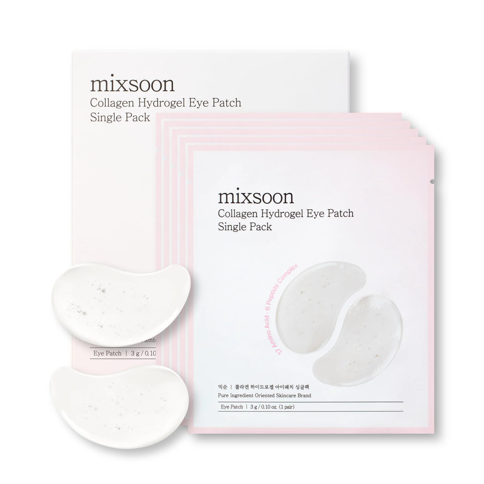Mixsoon collagen hydrogel eye patch for under-eye hydration and a refreshed look.