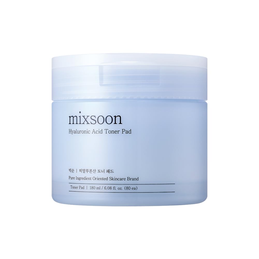 Mixsoon Hyaluronic Acid Toner Pad pack shot showing convenient single-pad use for hydration.