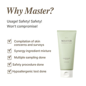 Close-up of airy foam texture from Mixsoon Master Gentle Recipe Foam Cleanser.