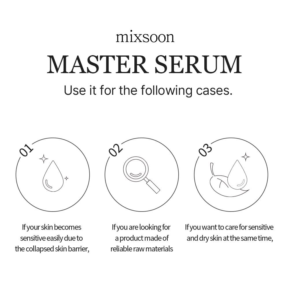 mixsoon Master Serum glow shot hints at dewy finish
