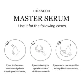 mixsoon Master Serum glow shot hints at dewy finish