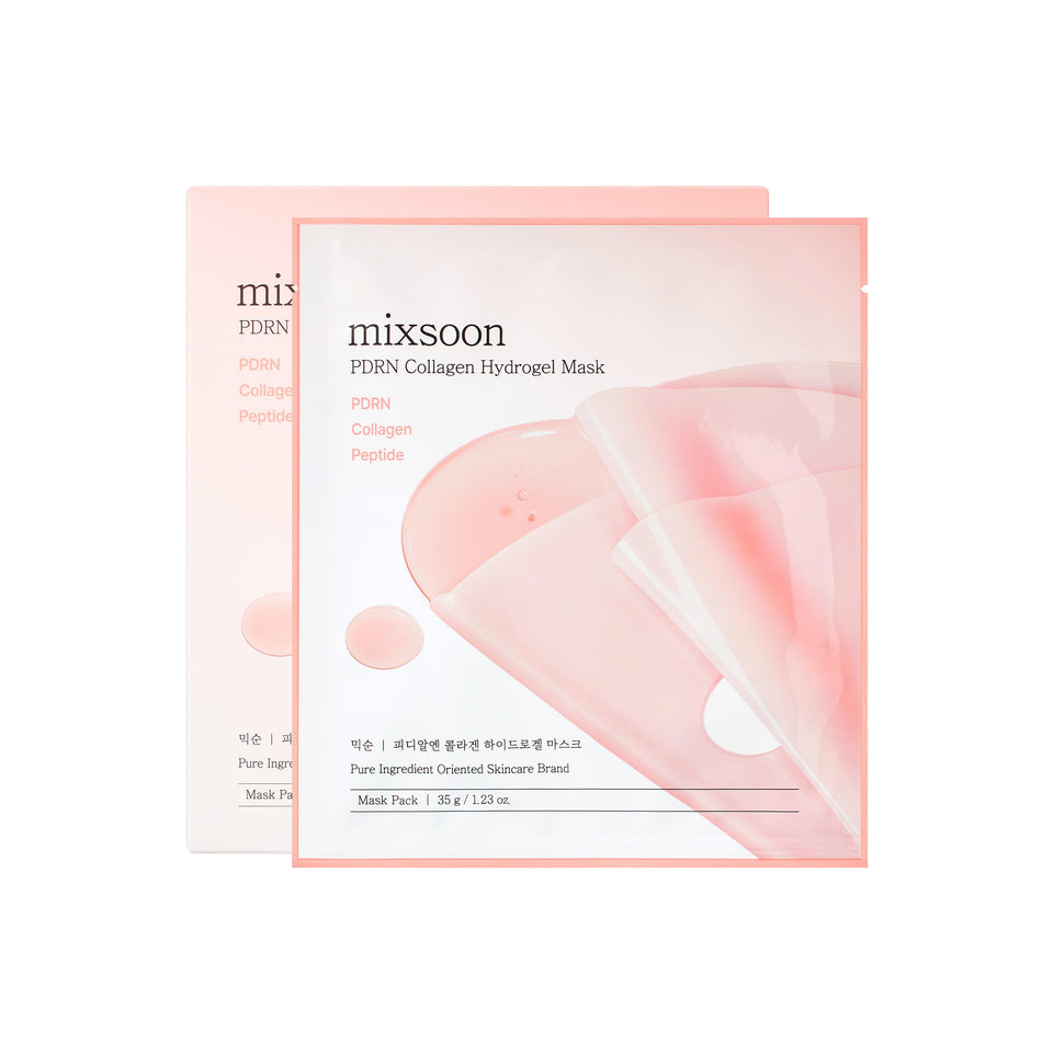 Mixsoon PDRN Collagen Hydrogel Mask pack shot highlighting deep hydration