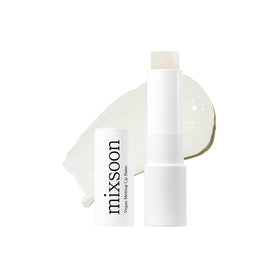 Mixsoon Vegan Melting Lip Balm Clear tube close-up for silky hydration.