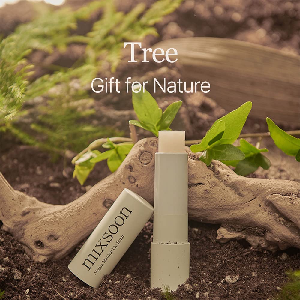 Mixsoon balm for sensitive lips with a gentle vegan formula.