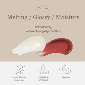Mixsoon lip balm enriched with shea butter for moisturized lips.