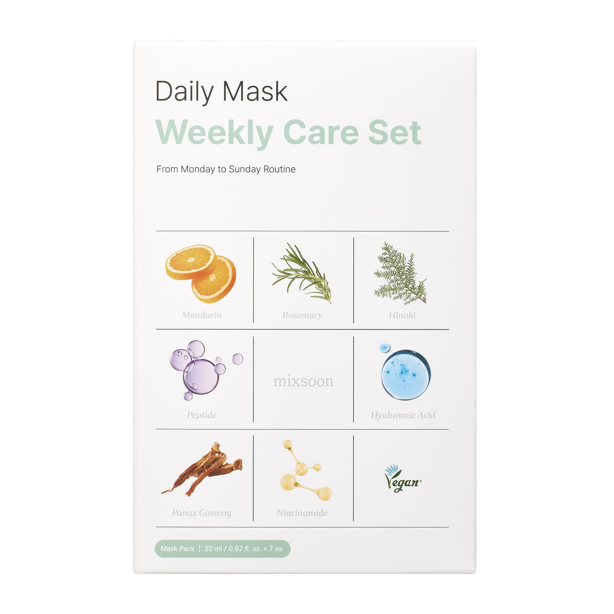 Mixsoon Young Energy Mask refreshes and revitalizes the skin.